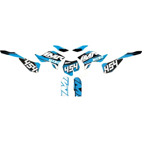 KIT ADHESIVOS MX50 9cv IMR REPLICA KTM 50 - AZUL
